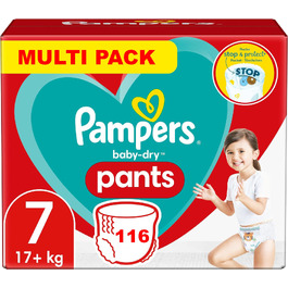 Підгузки-трусики Pampers Baby Dry, розмір 7 (+17 кг), 116 шт.