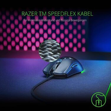 Ігрова миша Razer Viper Mini — ультралегка дротова миша (61г), оптичний сенсор 8500 DPI, RGB-підсвітка Chroma, чорна