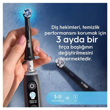Смінні насадки для електричної зубної щітки Oral-B iO Ultimate Clean, CrissCross, для видалення нальоту, чорні, 4 шт.