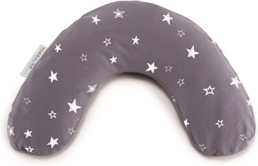 Подушка для сну та шиї Theraline, середня, 100x21 см, наповнювач – мікроперлини, з наволочкою 'Зоряне небо'