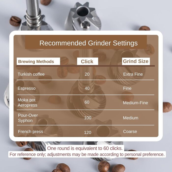 KINGrinder K6 - ручна кавомолка з 200 налаштуваннями помелу для Aeropress, French Press, Drip, Espresso, об'єм 25-35г