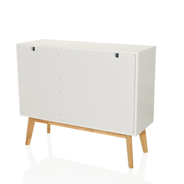 Сервант / комод TAROLO I 97x34x80 см 3 шухляди 2 двері білий hjh LIVING