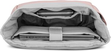 Міський рюкзак Johnny Urban Harvey Medium Rolltop, водостійкий, з відділенням для ноутбука 15L, рожевий, для жінок і чоловіків