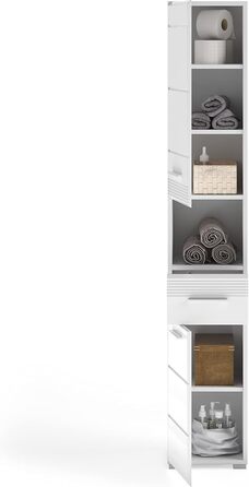 Шафа для ванної кімнати xonox.home Linus X18A9711, білий глянець, 30x182x31 см