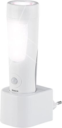 Аварійна LED-лампа Lunartec 4-в-1 з акумулятором, датчиками руху та світла, нічник і ручний ліхтар для дому, вмикається при відключенні електроенергії