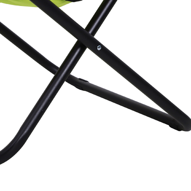 Outsunny Camping Chair Складне кемпінгове крісло зі спинкою, складне крісло до 120 кг, м'яке місячне крісло дуже широке, розкладне крісло Вуличне крісло для саду, балкона, кемпінгу, жовтий