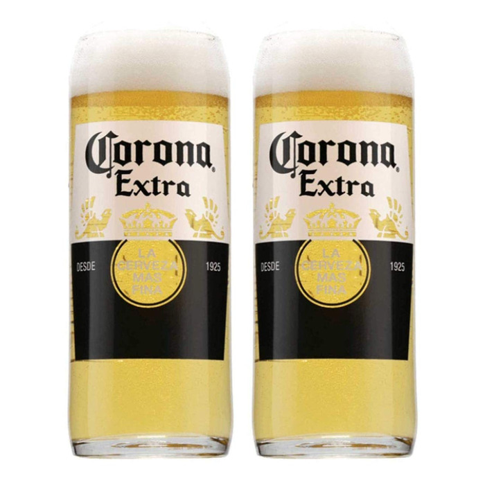 Пивні келихи Corona 2 шт. для пива, скляні, оригінальні