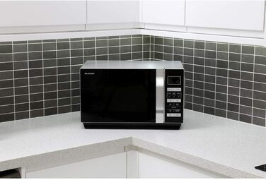 Мікрохвильова піч SHARP 23 л, 900 Вт, срібляста