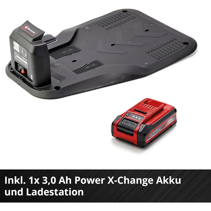 Газонокосарка-робот Einhell FREELEXO CAM 500 Power X-Change, 18V, безщітковий двигун, камера замість обмежувального дроту, для газонів до 500 м², ширина скошування 18 см, до 25% нахилу, акумулятор 3,0 Ah, 5 м магнітної стрічки