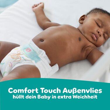 Підгузки Pampers Baby-Dry розмір 4 (9-14 кг), 204 шт, захист від протікань та комфорт на ніч