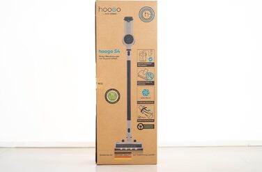 Пилосос hoogo S4 2в1 акумуляторний, 400Вт, 23000Па, без мішка, бездротовий, до 60 хв, ручний, для шерсті тварин, LED підсвічування