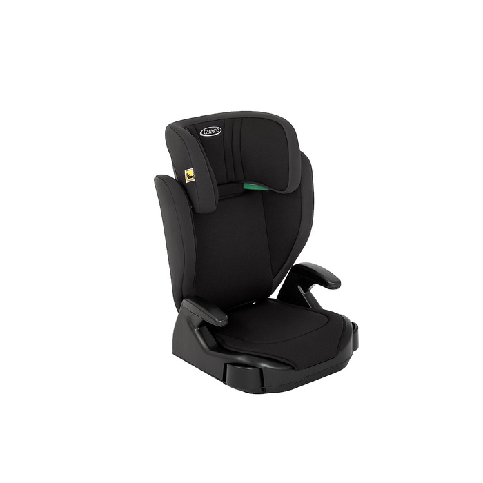 Автокрісло Graco Junior Maxi i-Size R129 (100-150 см), 3.5-12 років, чорний Midnight, з підсклянником, регульовані підлокітники та підголівник