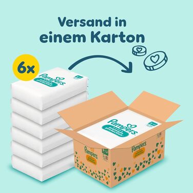 Підгузки Pampers Premium Protection розмір 6, 144 шт, для дітей від 13 до 18 кг