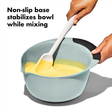Набір мисок OXO Good Grips, 3 шт., пластик, S, M, L, блакитний/сірий/зелений