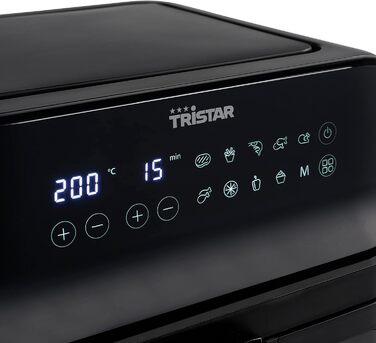 Tristar цифрова аерофритюрниця 6,2 л, 1,5 кг, з оглядовим вікном, чорна, FR-9037