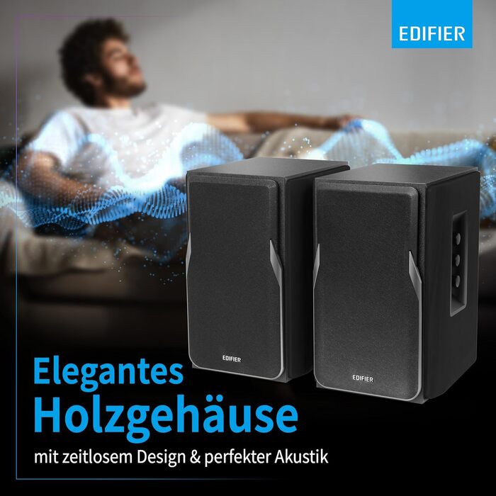 Акустична система Edifier Studio R1380DB 2.0 Bluetooth 5.1 (42 Вт) з пультом ДУ та регуляторами басів/високих частот для TV, PC, смартфону