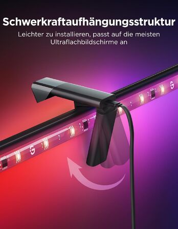Розумна підсвітка для телевізора Govee TV Backlight 3 Lite з Fish-Eye корекцією, для ТВ 55-65 дюймів (1.8м)