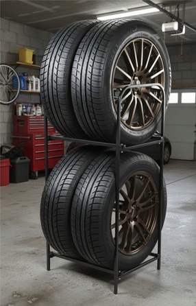 Сталевий стійка для шин Woodpecker 4x255 см, порошкове фарбування