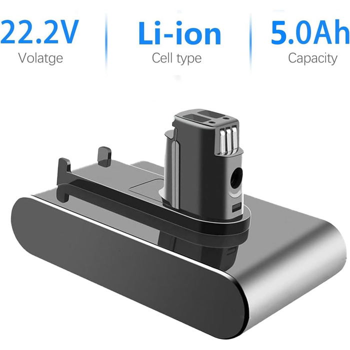 Акумулятор Bonadget 5000mAh для пилососа Dyson DC31/DC34/DC35/DC44 Тип A, замінний акумулятор 917083-01