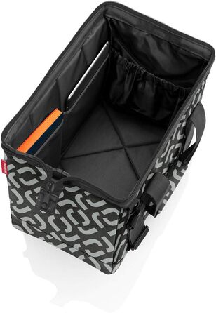Сумка Reisenthel Allrounder M Signature Black, універсальна, чорна з квітковим принтом, середній розмір