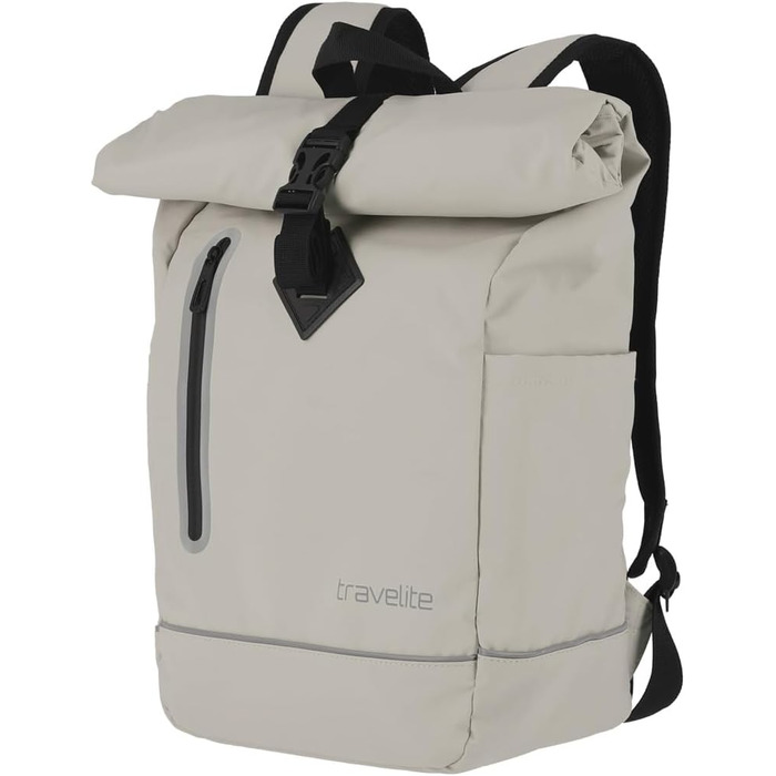 Рюкзак TRAVELITE Rolltop водонепроникний, велосипедний, міський, з відбивачами, 19 л, 48 см, колір слонова кістка