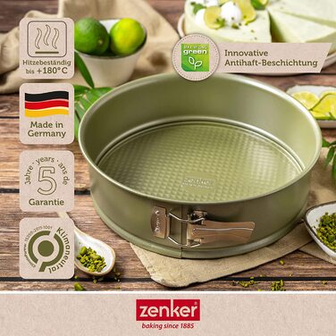 Форма для випікання Zenker Green Vision 26 см з високим бортиком, екологічна, з веганським антипригарним покриттям