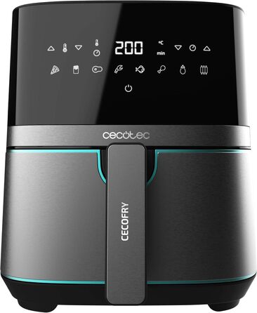 Фритюрниця Cecotec Cecofry Full 5500 Pro з аксесуарами. 1700 Вт, цифрова, без масла, з нержавіючої сталі, PerfectCook (5.5 л)