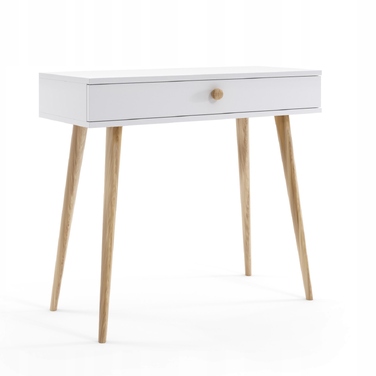 Консольний стіл MELIMEBLE, дуб крафт / золотий, 90 x 80 x 39 см