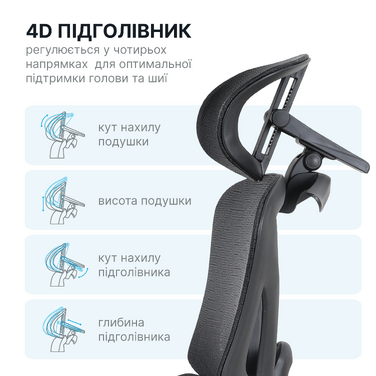 Крісло офісне OfficePro Onix OC975B Black