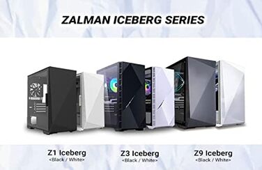 Корпус для ПК Zalman Z1 Iceberg чорний, Mini Tower, Micro-ATX