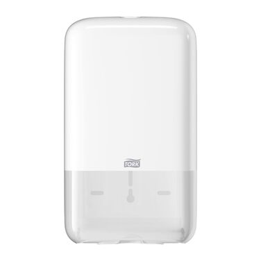 Tork 556000 диспенсер для туалетного паперу T3, індивідуальна подача, білий, гігієнічний пластиковий тримач для листкового туалетного паперу