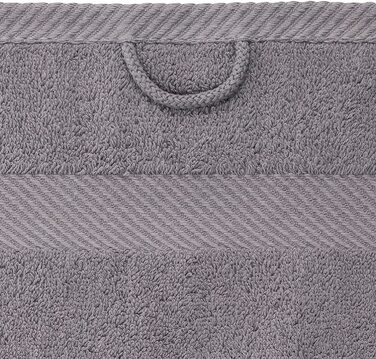 Рушники для рук Luckytowel 50x100 см, 100% бавовна, 600 г/м², Oeko-Tex, набір 8 шт., сірі
