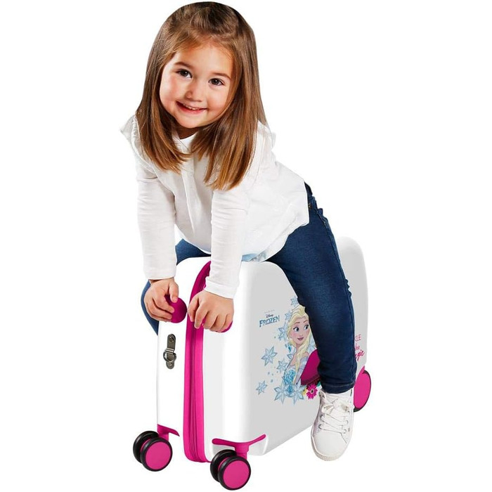 Дитяча валіза Disney Sparkle Like Magic, 55 см, рожева, багатоколірна