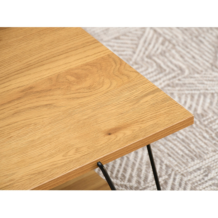 Журнальний стіл Mebel-Partner прямокутний 92 x 62 x 30,5 см, чорний дуб