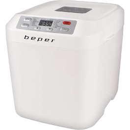 Хлібопекарська машина BEPER з антипригарним контейнером з ABS пластику, біла