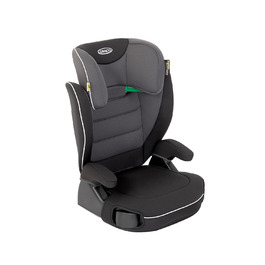 Автокрісло Graco Logico™ L i-Size R 129: 3,5-12 років, 100-150 см, регульовані підлокітники, знімний чохол, кріплення ременем безпеки, чорний колір, Midnight
