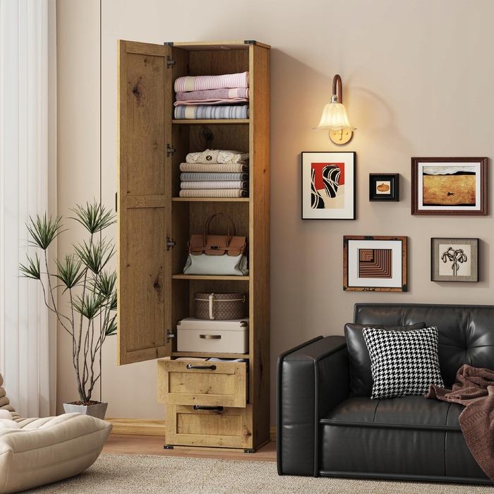 Стелаж Matkam 40 x 180 x 30 см, дуб артизан
