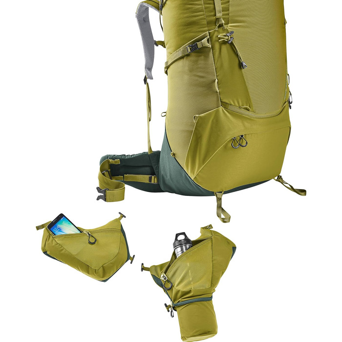 Туристичний рюкзак Deuter Aircontact Core 70+10 л, зелений (2024), для трекінгу