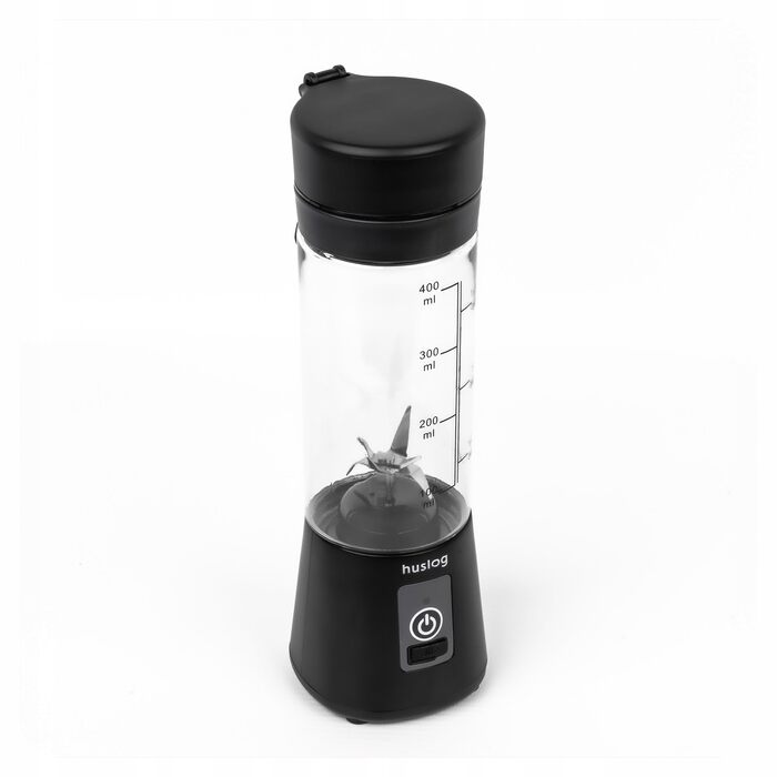 Блендер для смузі Philips HUS1025 500W з пляшкою Blend & Go 600мл, 2 швидкості, чорний