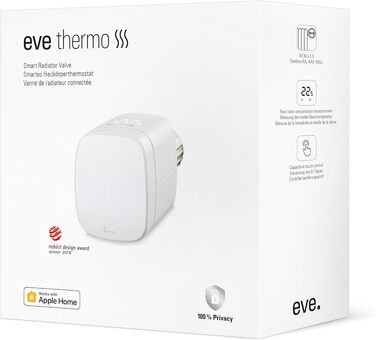 Розумний термостат для радіатора Eve Thermo (Apple HomeKit), білий
