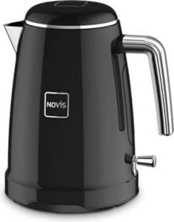 Електрочайник Novis KTC1, чорний, 1 л, преміум якість