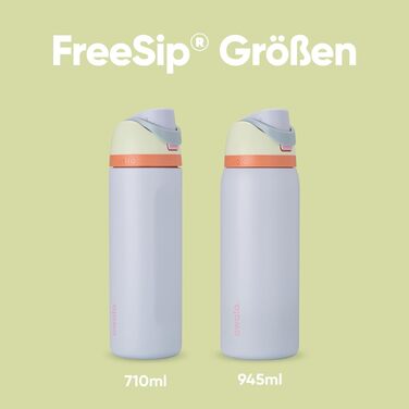 Термопляшка Owala FreeSip зі сталі зі вбудованою трубочкою, BPA-free, 710 мл, колір Beach House — для спорту, фітнесу та подорожей