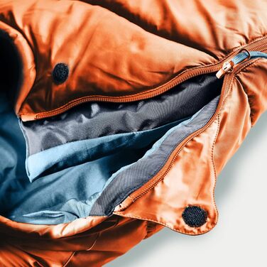 Дитячий спальний мішок Deuter Little Star 3720021, жовто-синій, ліва блискавка