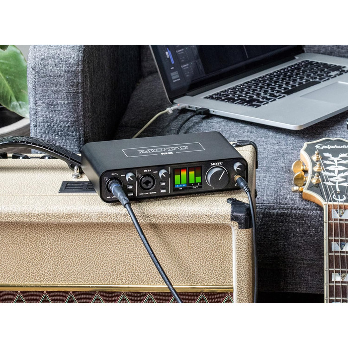 MOTU M2 - Аудіоінтерфейс USB 2.0, 2 входи/2 виходи, 24-біт/192 кГц
