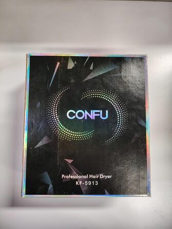 Професійний фен для волосся CONFU 2400Вт з іонізацією, дифузором, насадкою для укладки, 2 швидкості, 3 температурних режими, AC мотор, швидке сушіння, для салону та дому, зелений