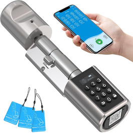 Електронний дверний замок WELOCK PCB01 для вхідних дверей, Bluetooth, RFID-карта, Wi-Fi (потрібен шлюз), підходить для дверей 50-100 мм