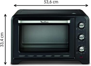 Міні-піч Moulinex Optimo OX484810 конвекційна, 33 літри, 6 режимів, таймер 120 хв, деко та решітка