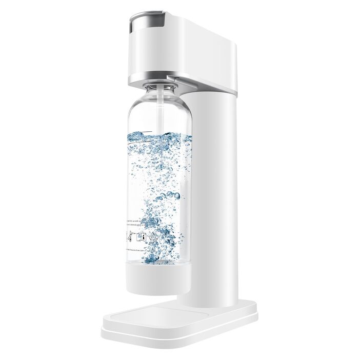 Сифон для газування води Sodastream (система Sodamaschine) з пляшкою 1 л, чорний, висота 40,5 см