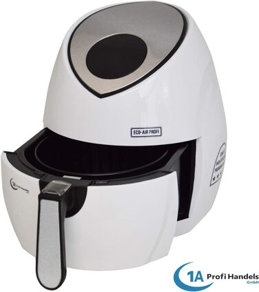 Цифрова аерофритюрниця без олії Eco-Air-Profi DC-1400W-1, біла, сенсорна панель керування