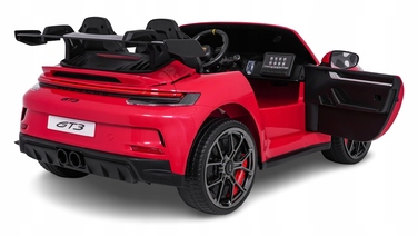 Дитячий електромобіль Porsche 911 GT3: 2x280 Вт, велюрові сидіння, керування рулем